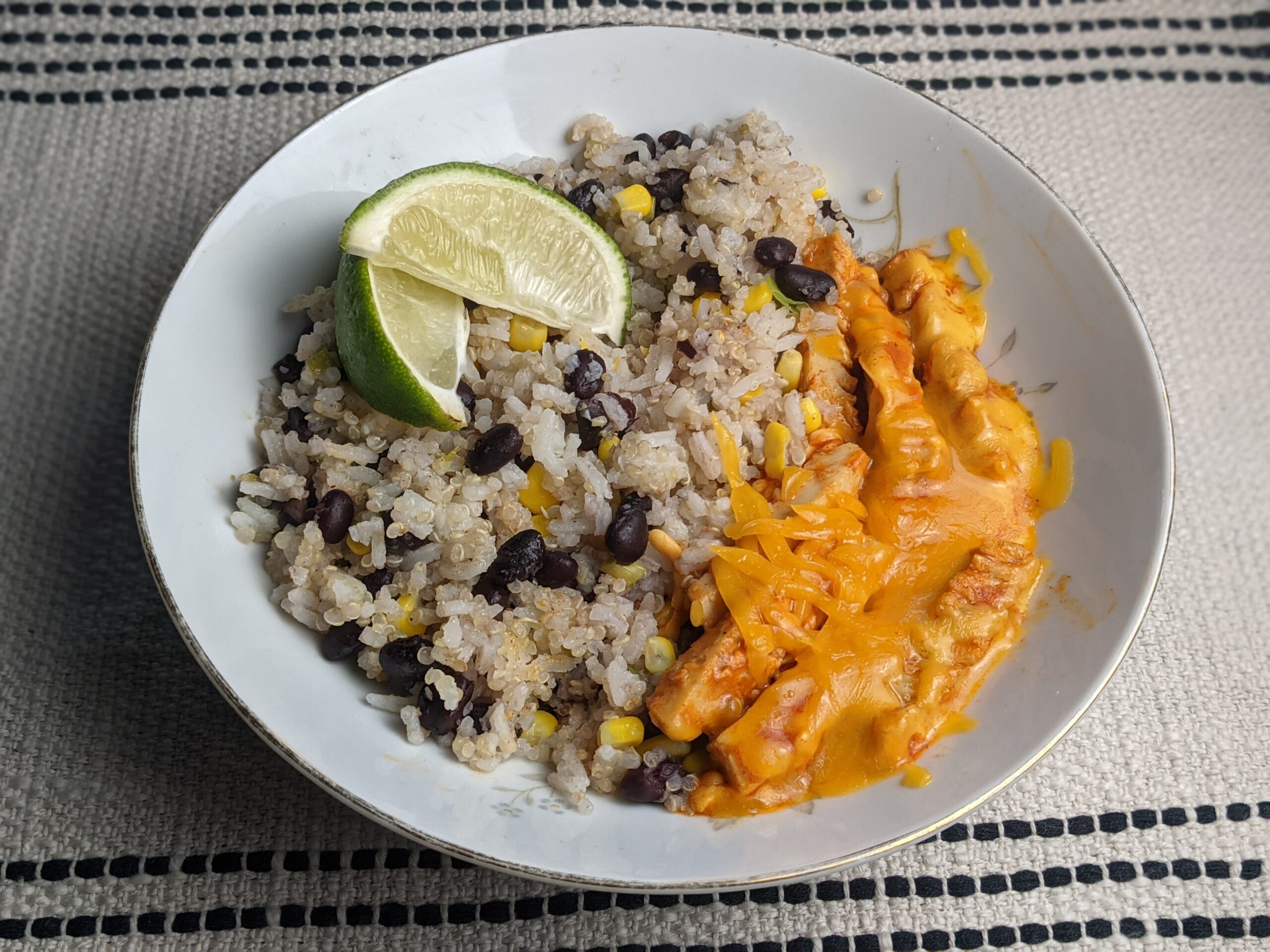 Lime Rice & Beans with Buffalo Chick’n