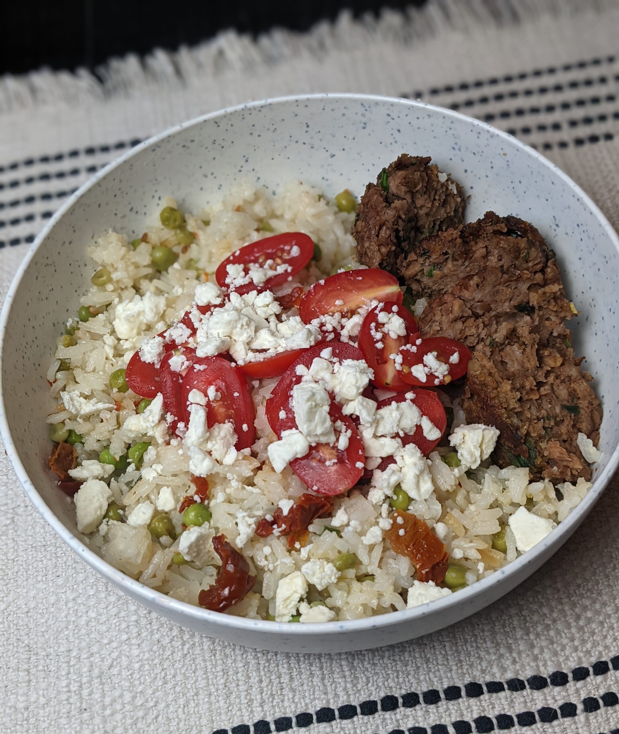 Lemon Beyond Beef Meatball Rice Bowl