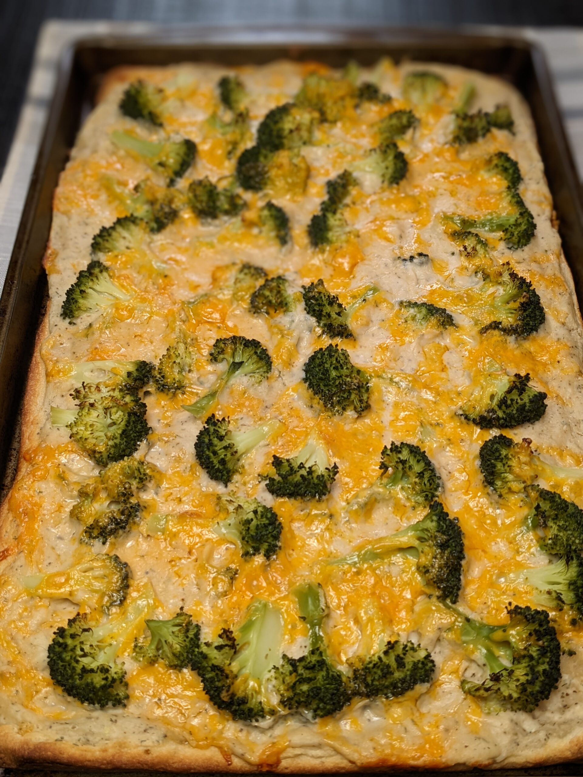 Broccoli Cheddar Pizza