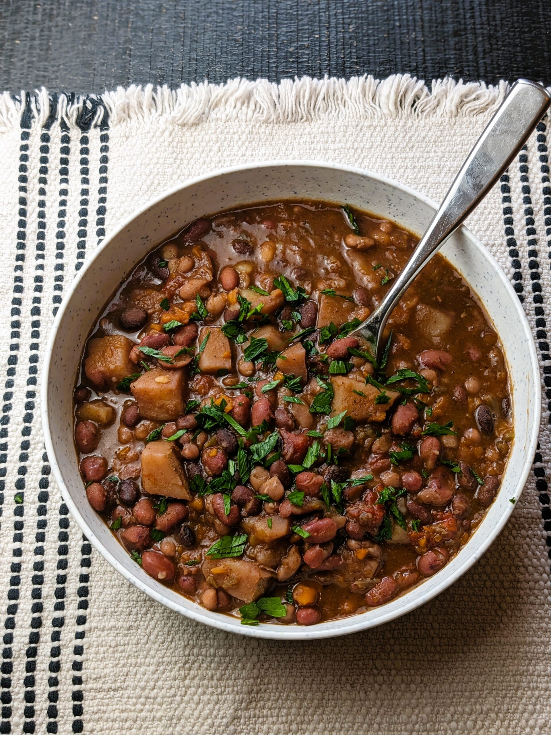 Spicy Three Bean Stew